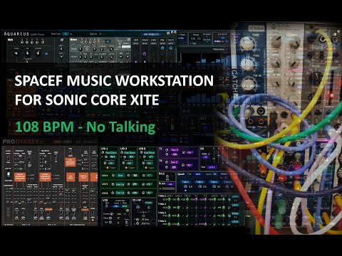 SPACEF MUSIC WORKSTATION 15 minutes with KrOn, LogiQ and Eurorack 108 BPM