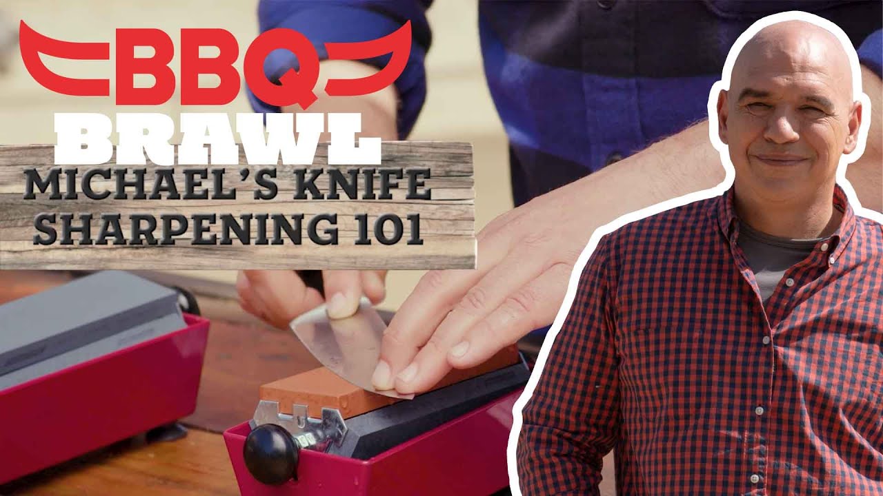 Knife Sharpening 101 with Michael Symon | BBQ Brawl | Food Network