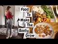 WHAT I EAT ON LEG DAY TO HELP MY BUM GROW | Vlog