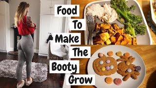 WHAT I EAT ON LEG DAY TO HELP MY BUM GROW | Vlog