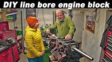 DIY line bore diesel engine block - Ford Lion TDV6 - Land Rover Discovery 3