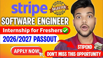 🚨 Stripe Internship 2025 | Software Engineer Intern Full Details | Stripe freshers internship 2025