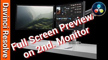 Davinci Resolve 16 - Secondary Monitor as Fullscreen preview