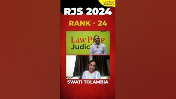 RJS 2024 Interview | Swati Tolambia | Rank - 24