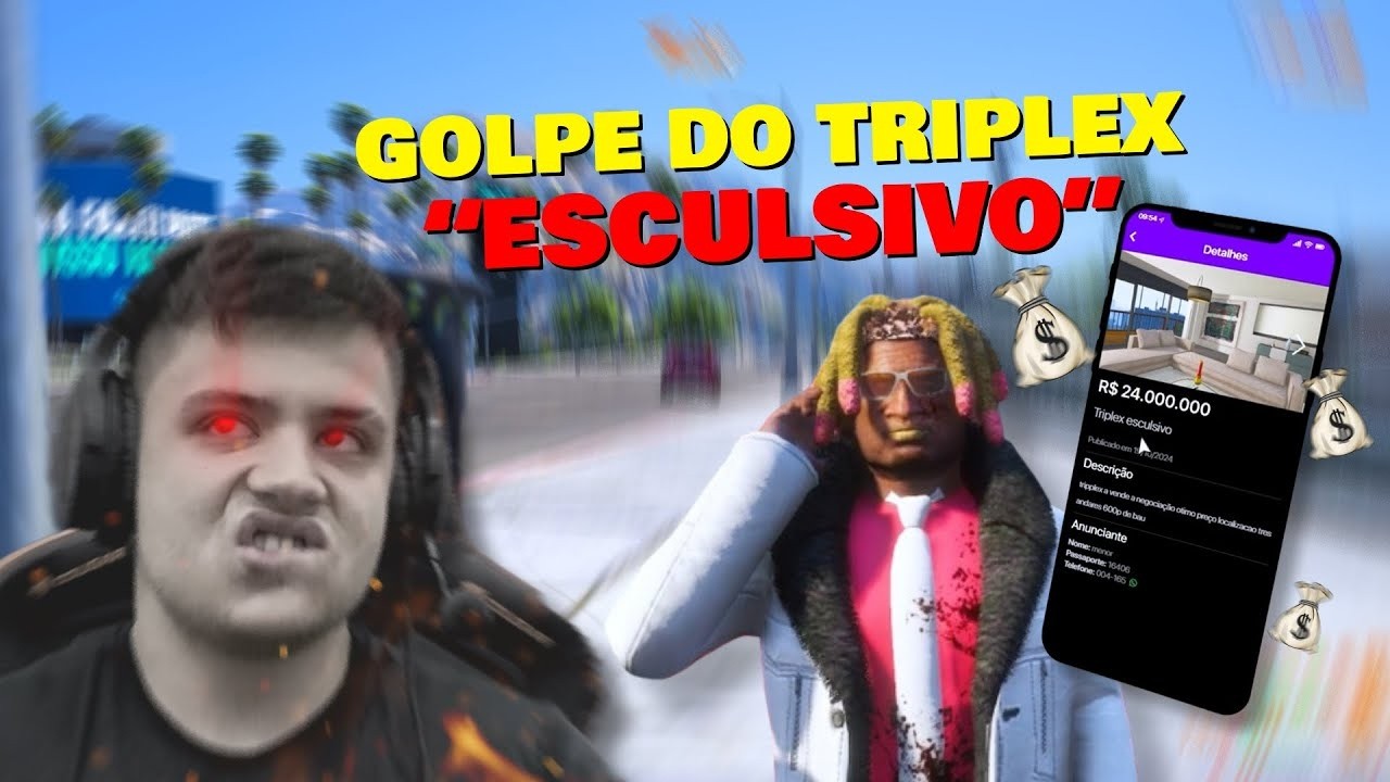 GOLPE DO TRIPLEX "ESCULSIVO" KKKKKKKKK🤣🤣(Teste para editor do Paulinho o loko.)