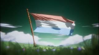 Luxembourg Waving Flag - Geseent ass d'Natioun deem säi Gott den Här ass.... PSALM 33:12