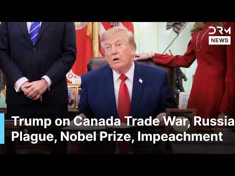Trump Takes Questions on Canada Trade War, Russia Plague, Nobel Prize and Impeachment | AC1N