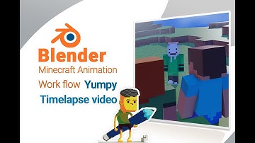 How to make minecraft animation in blender(timelapse)