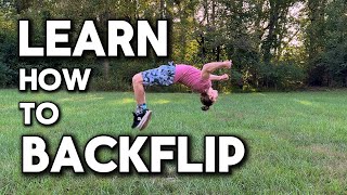 HOW TO BACKFLIP (On Grass With No Equipment)