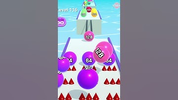 Ball Run 2048 - All Levels iOS, Android Gameplay Walkthrough - Merge Number Balls #shorts