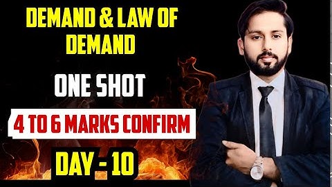 Demand and law of demand | One Shot | ISC Economics Class 12 | Demand Class 12 One Shot |