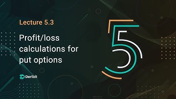 5.3 Profit/loss calculations for put options - Deribit Options Course Basics
