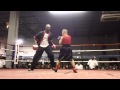 Tommy coe showing his boxing skills at club one fitness by juan marshall
