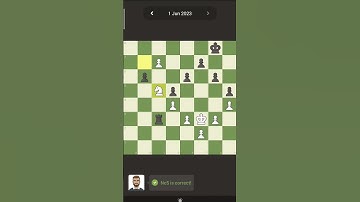 Chess daily puzzle solve 1/6/2023 #shorts