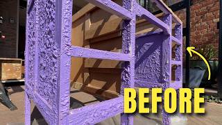 Restoring a 100-Year-Old Painted Desk Infested with Woodworm | Antique Furniture Restoration ASMR