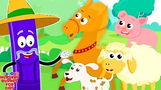 Old MacDonald Had a Farm Animal Cartoon Rhyme for Kids