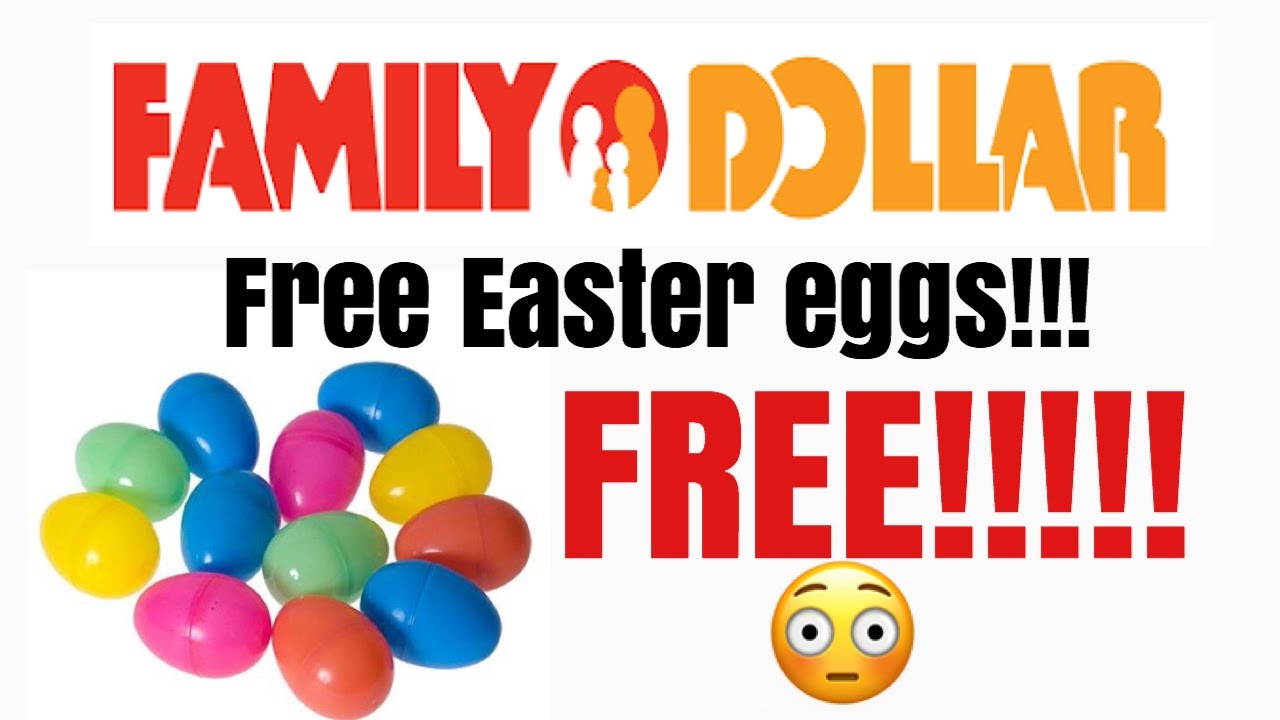 Family Dollar FREE Easter Eggs!!! April 9 2017 YouTube
