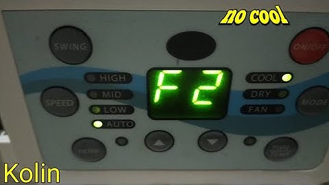F2 error window type kolin inverter aircon
