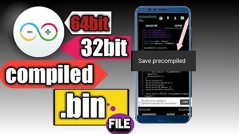 How to create a binary file in Arduinodroid on Android