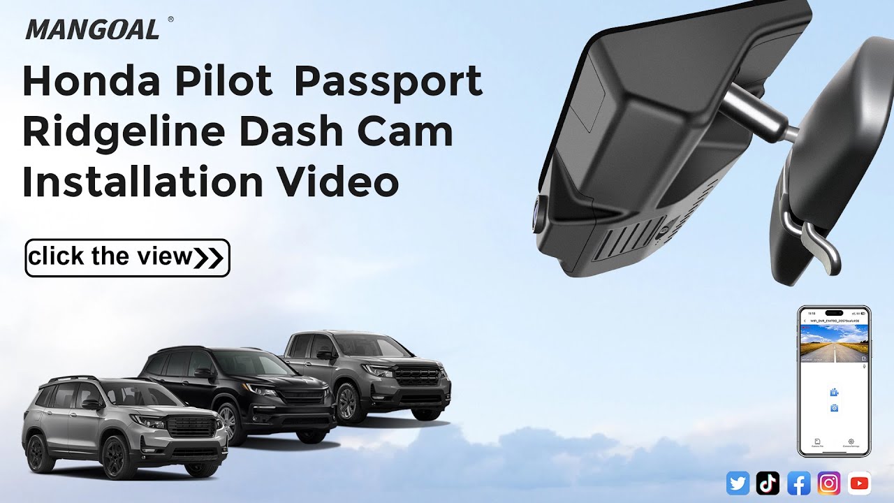 Honda Pilot/Passport/Ridgeline 4K Dash Cam (Model A)  028O OEM Install Guide