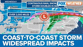 Disruptive Coast-to-Coast Storm Could Impact 35 States At One Time