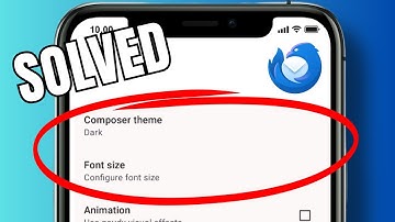 How to adjust the font size in Thunderbird