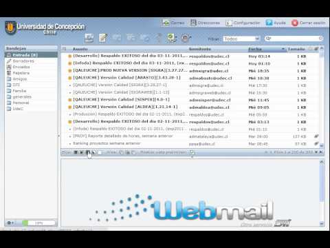 Webmail UdeC - Seleccionar mensajes