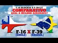 Gripen x F-16 (Brasil x Chile): Comparativo de fichas técnicas e capacidades