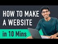 How to make a website in 10 mins  simple  easy