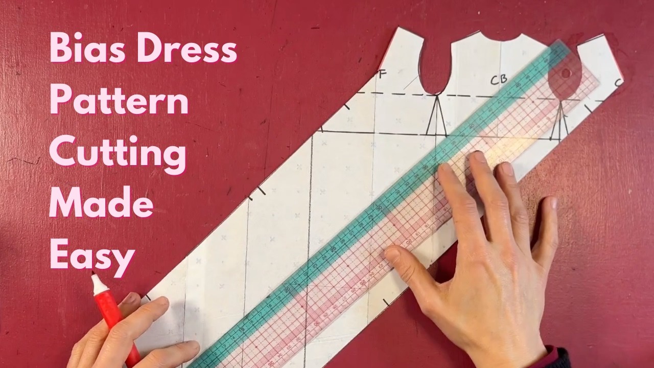 Bias Dress with Straight Seams | Professional Pattern Drafting Technique