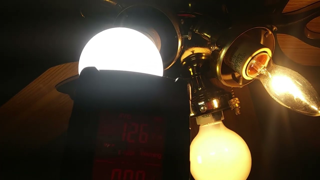 Using An EMF Reader On Various Lightbulbs.