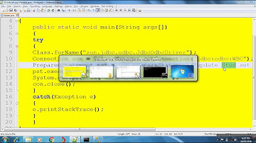 Jdbc connectivity update info with Sql Server 2005 in java