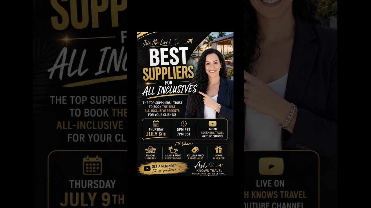 Tonight I’m sharing the Best Suppliers for All-Inclusive Resorts!!