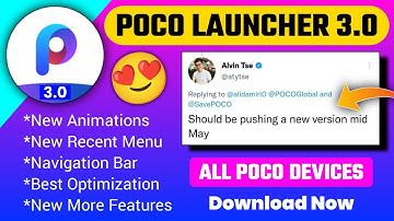 POCO Launcher 3.0 Download Now🔥New Animation,New Recent Menu,Navigation Bar & More Optimization 😍