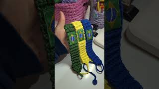 Saindo mais encomendas da faixa da copa do Brasil 😍✅️ #crochet #croche #crochê