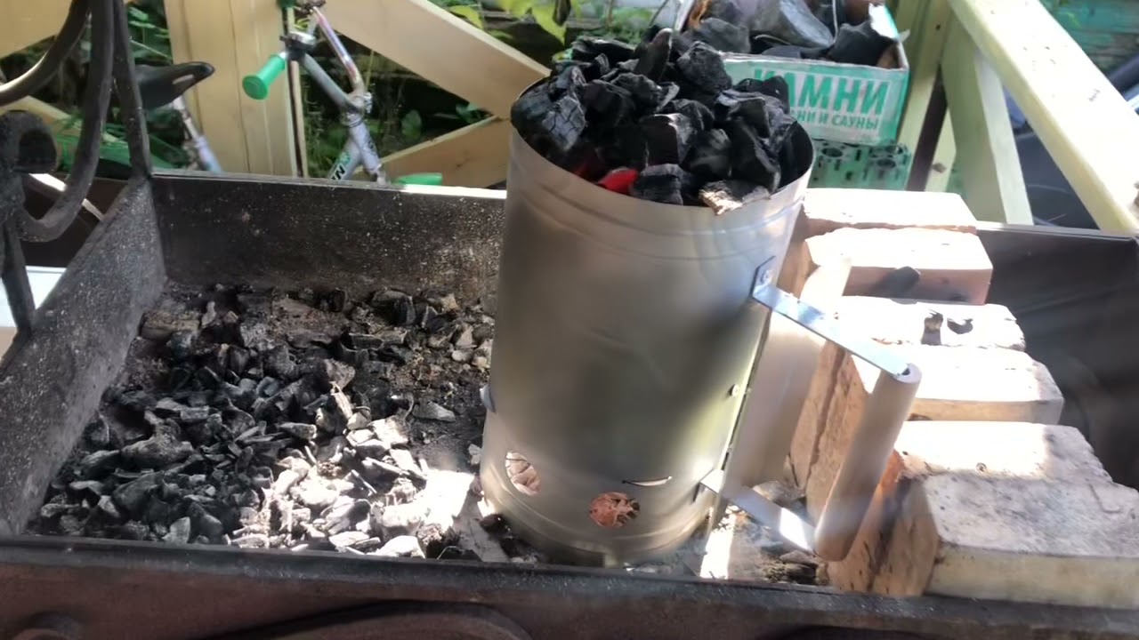 Стартер для розжига угля для мангала. Как пользоваться) - YouTube