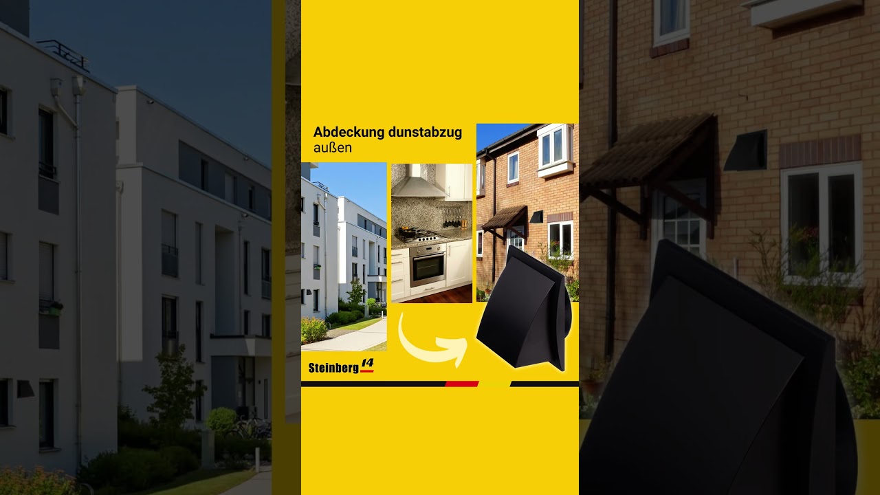 Anthrazit Wetterschutzgitter 100mm Abluft Zuluft-Haube mit Rückstauklappe, Wetterschutz