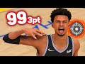 Victor Wembanyama with MAXED OUT 99 THREE POINTER is ABSURD!