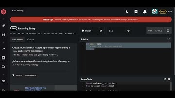 Codewars | Returning Strings | Python 8 kyu