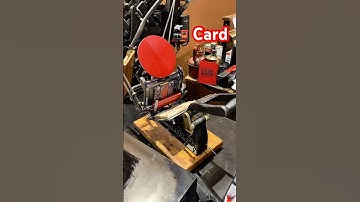 Printing some red 🚂 greeting cards with a tabletop printing press