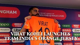 Virat Kohli Launches Team India's Orange Jersey