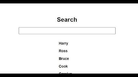 Build a search filter using JavaScript