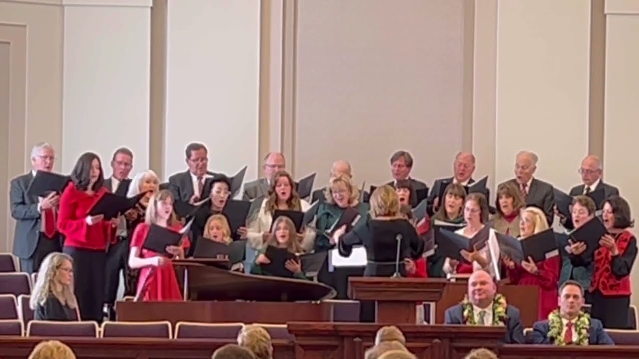 O Come Let Us Adore Him arranged by Rachel P. Mohlman - our small church choir