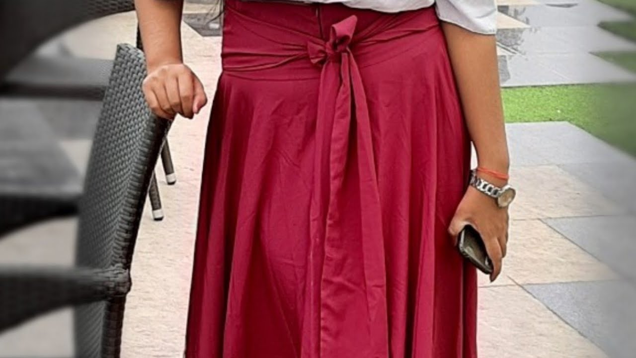 belt vali umbrella skirt ki cutting and stitching very easy step