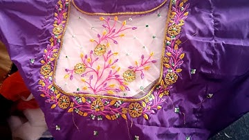 how to attached neted cloth at computer work/trending computer embroidery work at net cloth