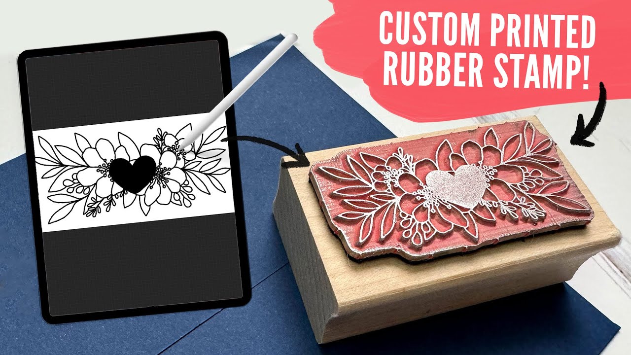 The best custom rubber stamp for cards & gift wrap