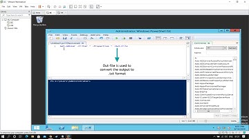 Export output of the script using Powershell
