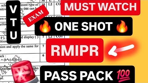 RMIPR SUPER IMP 2025 VTU💯🤩 | Model Paper Solutions + PYQs | 22 Scheme VTU 5th SEM CSE ISE #vtu #cse