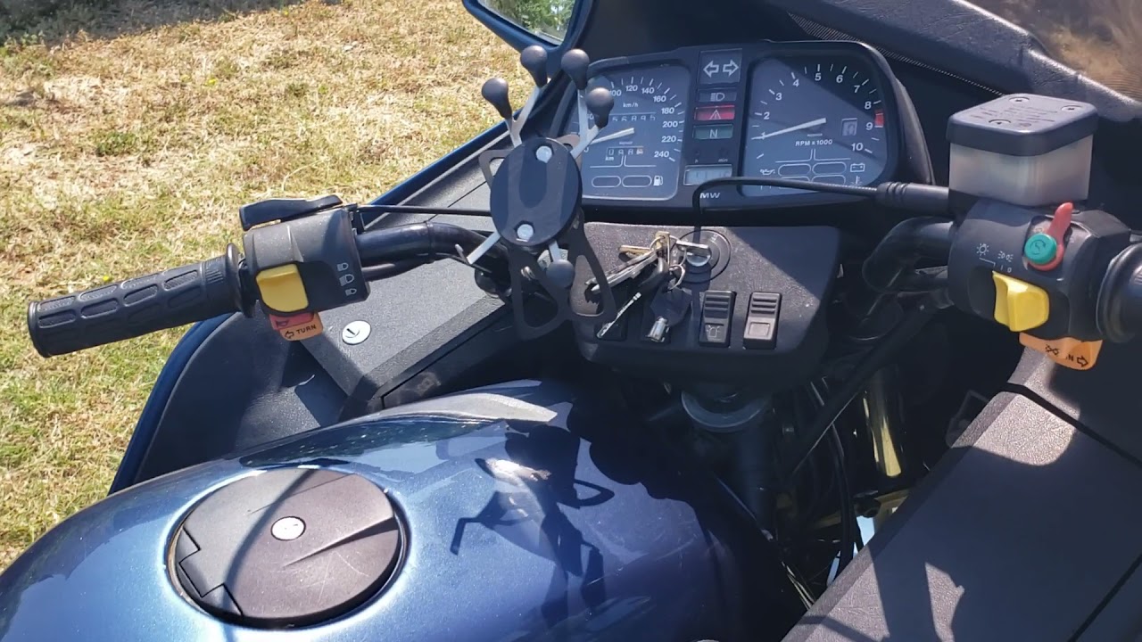 bmw k75 rt start - YouTube