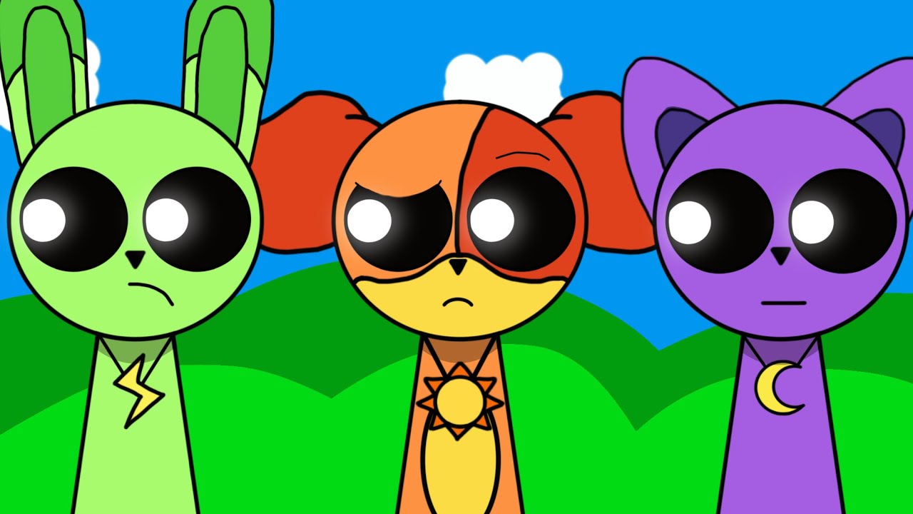 Sprunki smiling critters & Minecraft crossover